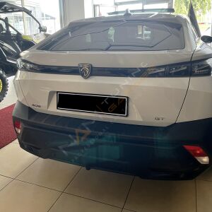 Peugeot 408 Arka Tampon Eşiği 2022+ Tampon Üstü Koruma Parlak / Mat Siyah