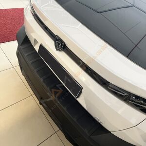 Peugeot 408 Arka Tampon Eşiği 2022+ Tampon Üstü Koruma Parlak / Mat Siyah