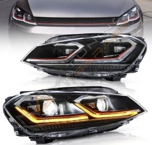 Golf 7.5 J Led Far GTI Kırmızı  2017-2020 arası uyumlu