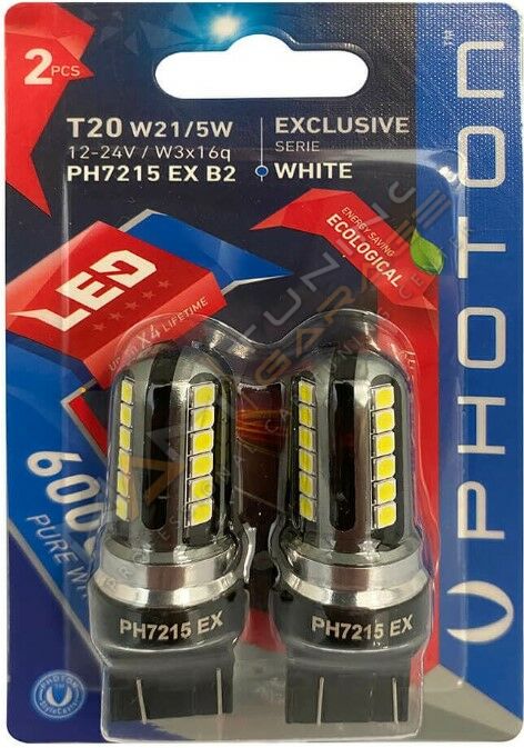 Photon T20 W21-5W Beyaz T20 Çift Devre Led Blister