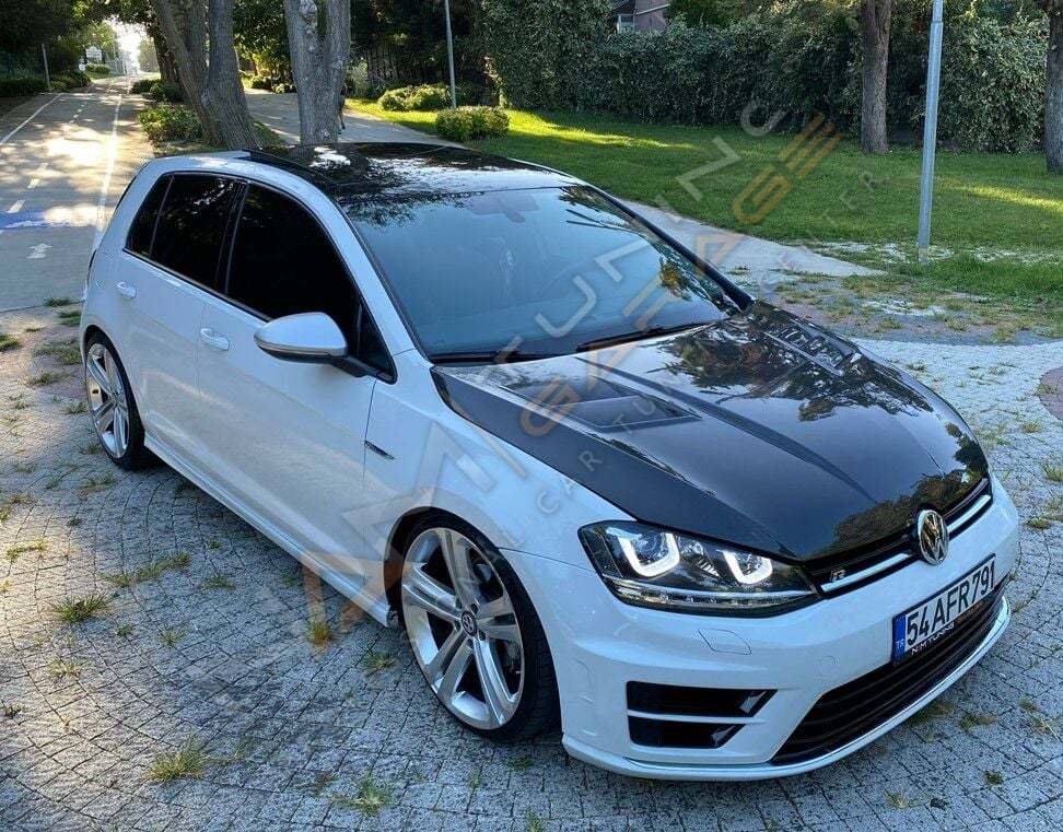 GOLF 7 IÇIN UYUMLU U LED FAR SILVER HAREKETLI