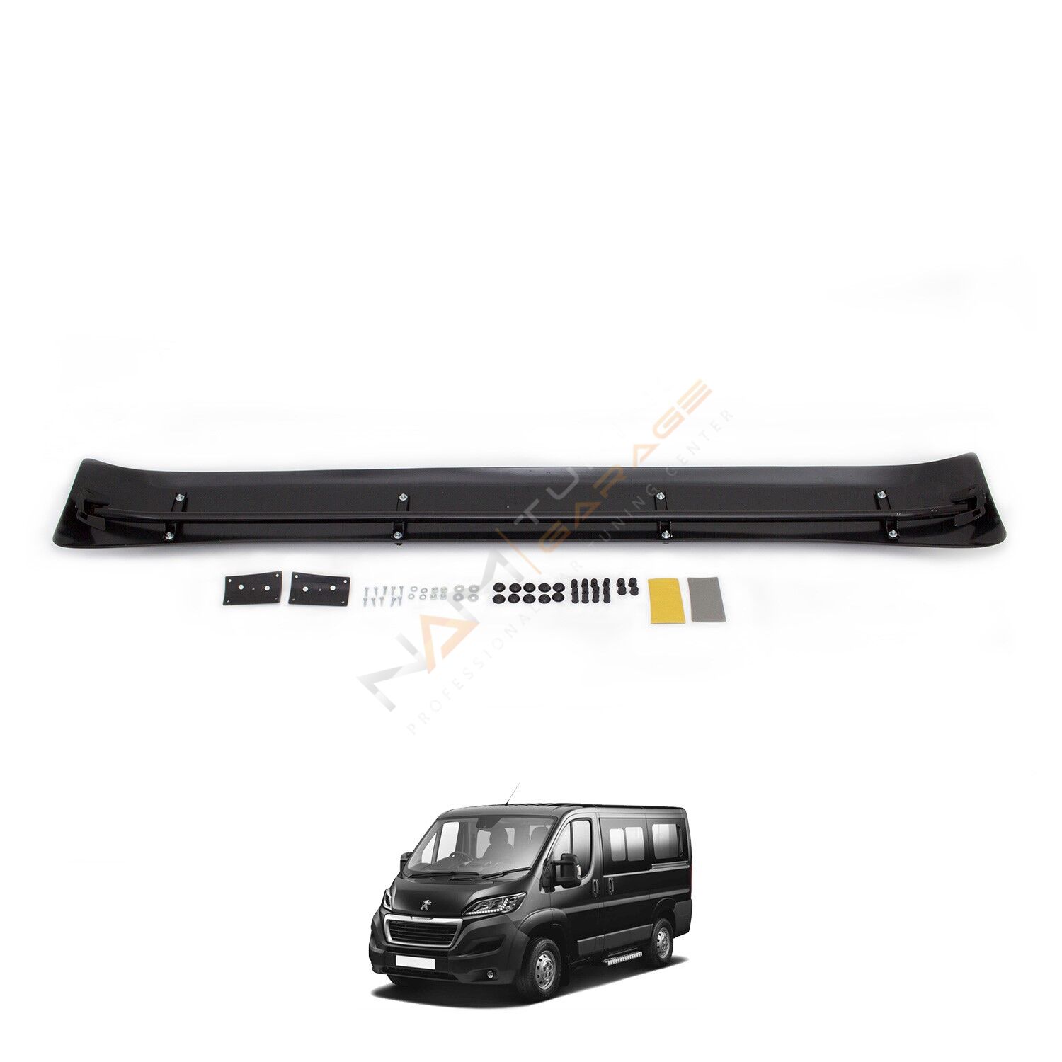 Peugeot Boxer Ön Cam Güneşliği 2014+ Parlak Siyah