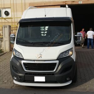 Peugeot Boxer Ön Cam Güneşliği 2014+ Parlak Siyah