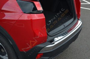 Peugeot 3008 Arka Tampon Üstü Koruma 2016+ Paslanmaz Çelik