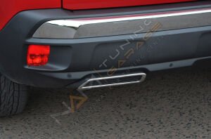 Peugeot 3008 Egsoz Kromu Difüzör 2016+ Paslanmaz Çelik