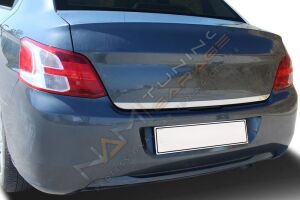 Peugeot 301 Krom Bagaj Alt Çıta 2012- Paslanmaz Çelik