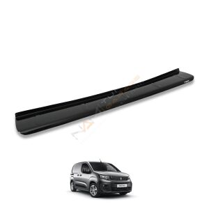 Peugeot Partner Arka Tampon Eşiği 2019+ Tampon Üstü Koruma Parlak / Mat Siyah