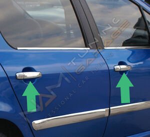 Peugeot 307 Krom Kapı Kolu 2001-2008 Paslanmaz Çelik