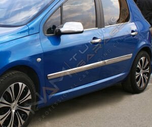 Peugeot 307 Krom Kapı Kolu 2001-2008 Paslanmaz Çelik