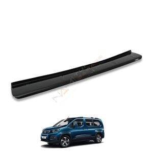 Peugeot Rifter Arka Tampon Eşiği 2019+ Tampon Üstü Koruma Parlak / Mat Siyah