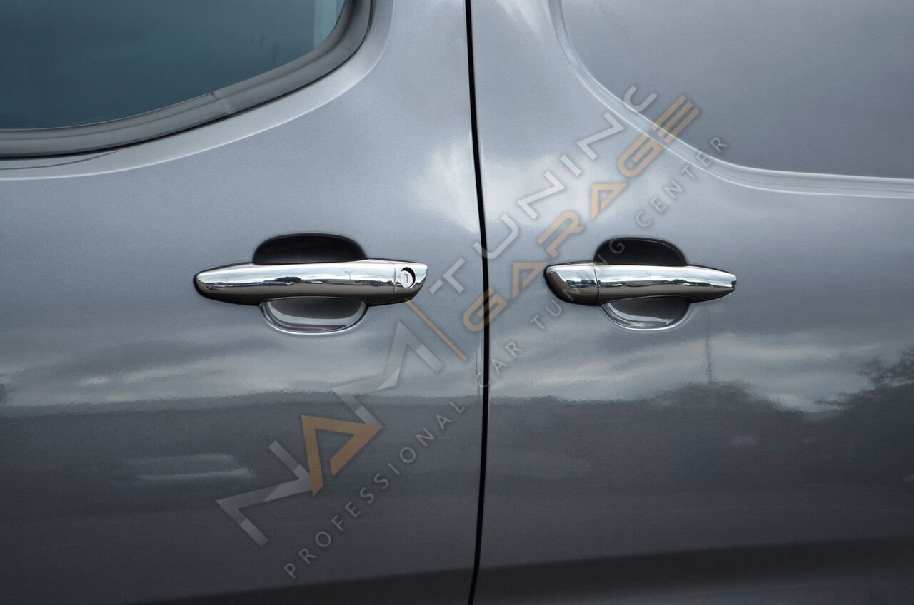 Peugeot Rifter Krom Kapı Kolu 2016+ Paslanmaz Çelik
