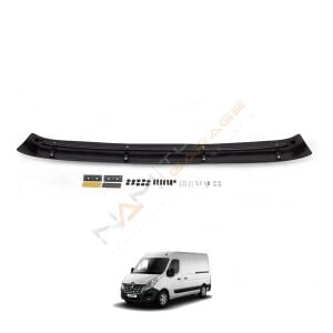 Renault Master Ön Cam Güneşliği 1999-2010 arası uyumlu Parlak Siyah