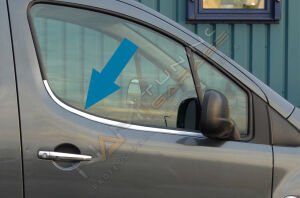 Peugeot Tepee Cam Çıtası 2008-2018 Paslanmaz Çelik
