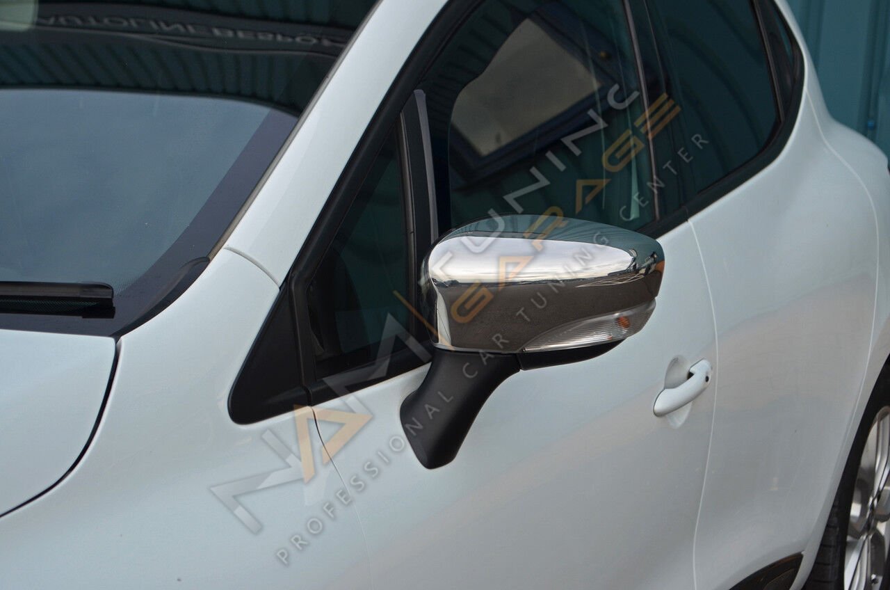 Renault Clio 4 Ayna Kapağı 2012-2018 Paslanmaz Çelik