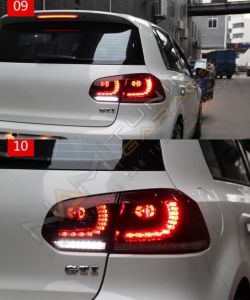 Golf 6 R20 Görünüm Led Stop Kırmızı ( Gülen Yüz Stop )