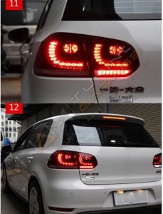 Golf 6 R20 Görünüm Led Stop Kırmızı ( Gülen Yüz Stop )
