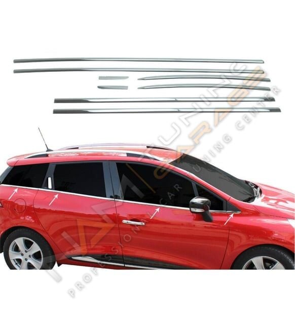 Renault Clio 4 Krom Cam Çıtası SW 2012-2018 StationWagon