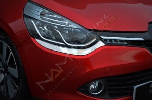 Renault Clio 4 Krom Far Kaşı 2012-2017 Paslanmaz Çelik
