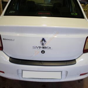 Renault Symbol Arka Tampon Eşiği 2013+ Tampon Üstü Koruma Parlak / Mat Siyah