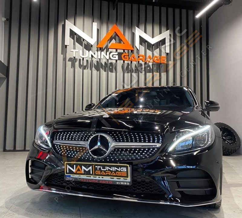 W205 C SERISI IÇIN UYUMLU MAKYAJLI AMG GÖRÜNÜM TAMPON SETI ( AMG DÖNÜSÜM )