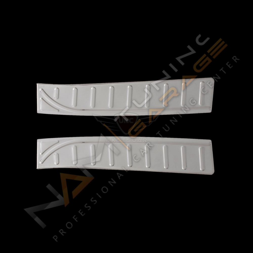 Renault Clio 4 Krom Tampon Üstü Koruma 2012-2018 Tampon Eşiği
