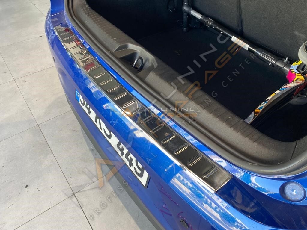 Renault Clio 5 Krom Arka Tampon Eşiği 2019+ Paslanmaz Çelik