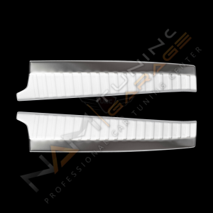 Renault Clio 5 Krom Arka Tampon Eşiği 2019+ 2 Parça