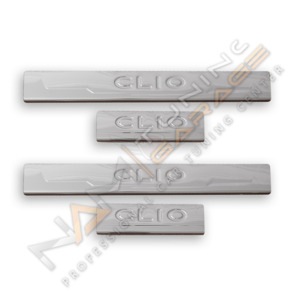 Renault Clio 5 Krom Kapı Eşiği 2019- Paslanmaz Çelik