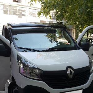 Renault Trafic Ön Cam Güneşliği 2014-2019 arası uyumlu Parlak Siyah Trafik