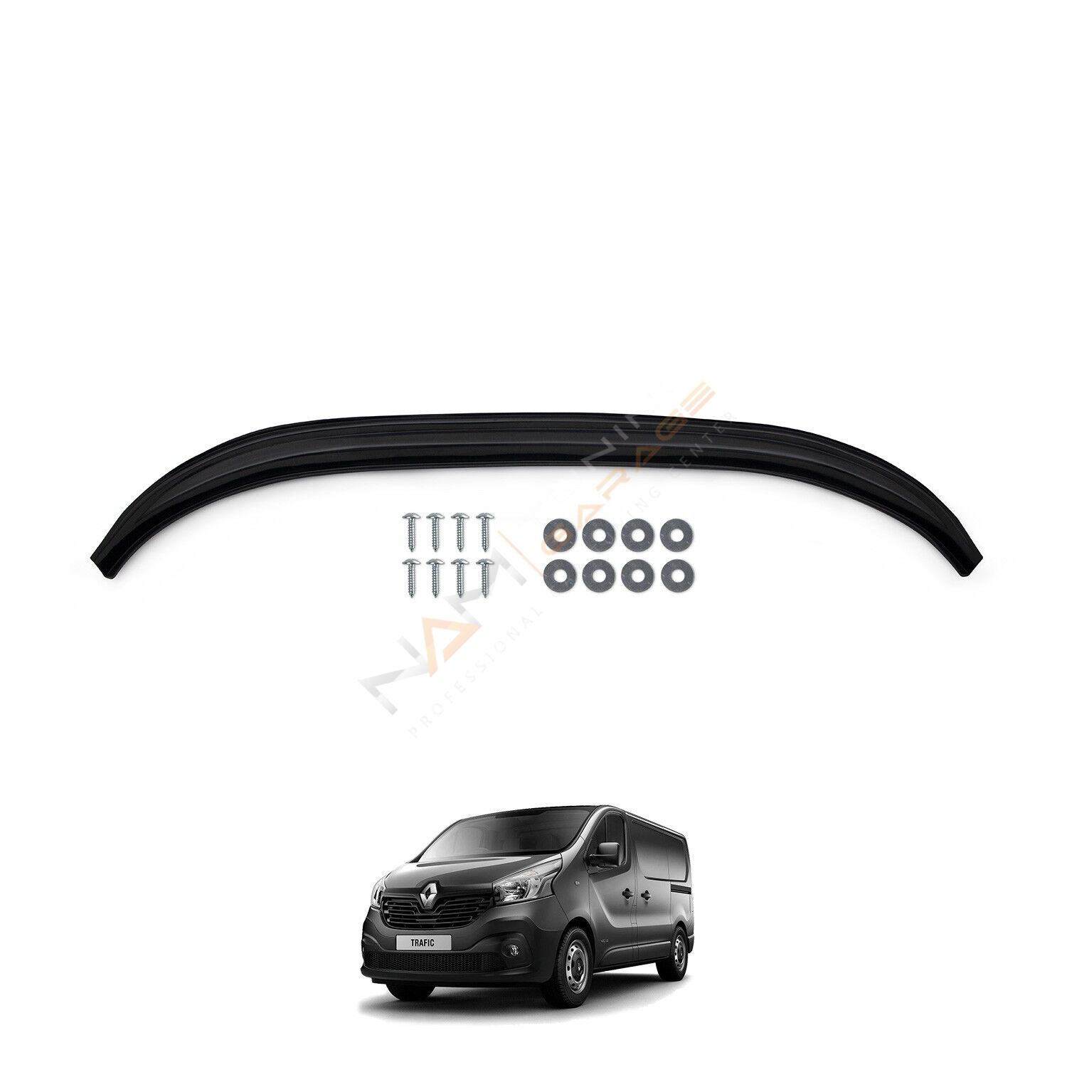 Renault Trafic Ön Tampon Lip 2014-2019 arası Siyah / Beyaz Seçenekli Trafik