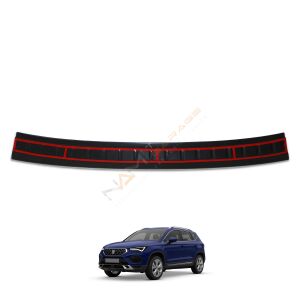 Seat Ateca Arka Tampon Eşiği 2016+ arası Tampon Üstü Koruma Parlak / Mat Siyah