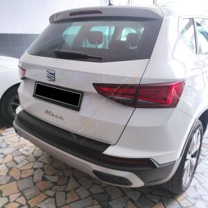 Seat Ateca Arka Tampon Eşiği 2016+ arası Tampon Üstü Koruma Parlak / Mat Siyah