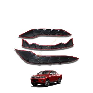 Toyota Hilux Kaput Üstü Kaplama 2015-2020 arası Dragon Pack 3 Parça