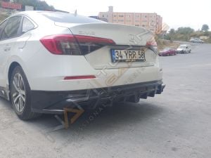 Honda Civic FE Arka Ek Tampon Eki (Plastik) 2022+