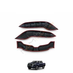 Toyota Hilux Kaput Üstü Kaplama 2021+ Dragon Pack 3 Parça