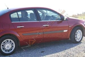 Renault Megane 2 Krom Cam Çıtası 2004-2010 Sedan Uyumlu