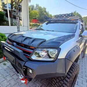 Amarok Kaput Üstü Kaplama 2010-2021 arası Dragon Pack 3 Parça