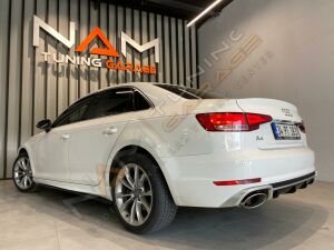 Audi A4 Marşpiyel B8 RS4 Yan Ek Plastik Rieger 2008-2015 arası