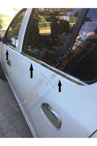 Renault Symbol Krom Cam Çıtası 2013+ Paslanmaz Çelik