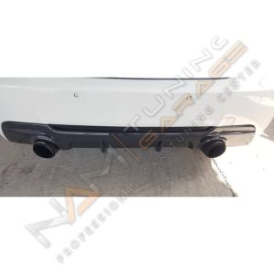 E92 Difüzör Piano Black 2007-2013 (Sağ + Sol Tekli Çıkış)