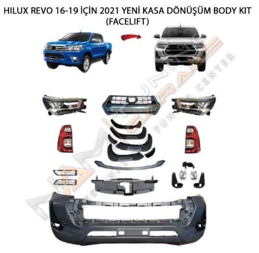 TOYATA HILUX 2016-2020 ICIN 2021 YENI KASA DÖNÜSÜM BODY KIT (FACELIFT)
