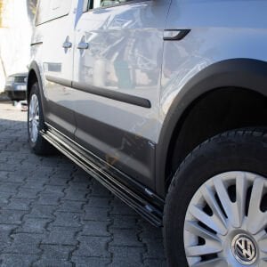 Caddy 2015-2020 Yan Ek Marşpiyel 2 Parça Parlak Siyah