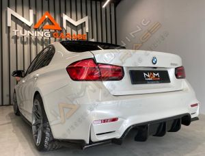 Bmw F30  F80 Vorsteiner Difüzör 2012 - 2018 (Plastik) Set 3 Parça Piano Black