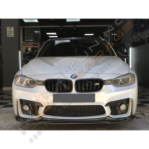 BMW F30 - F80 M3 Ön Lip (Plastik) Piano Black