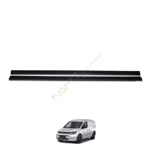 Caddy 2021+ Yan Ek Marşpiyel 2 Parça Mat Siyah