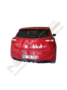 Hyundai i30 Custom Difüzör (Plastik) 2012-2017 Parlak Siyah