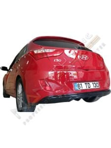 Hyundai i30 Custom Difüzör (Plastik) 2012-2017 Parlak Siyah
