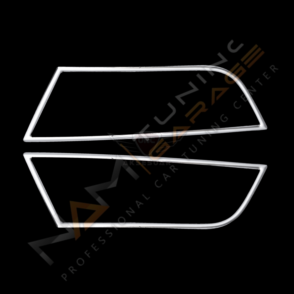 Skoda Octavia 3 Krom Sis Farı Çerçevesi 2013-2019 Paslanmaz Çelik