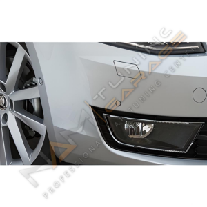 Skoda Octavia 3 Krom Sis Farı Çerçevesi 2013-2019 Paslanmaz Çelik