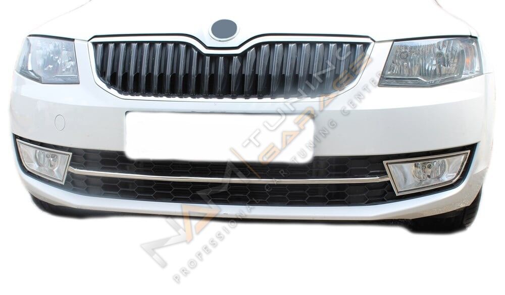 Skoda Octavia Ön Tampon Çıtası 2013-2016 Paslanmaz Çelik